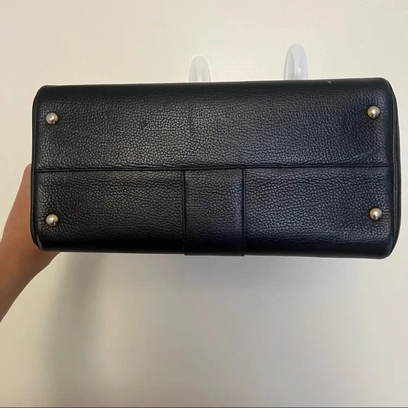 Delvaux Navy Blue Leather Brillant Handbag - Picture 4 of 11